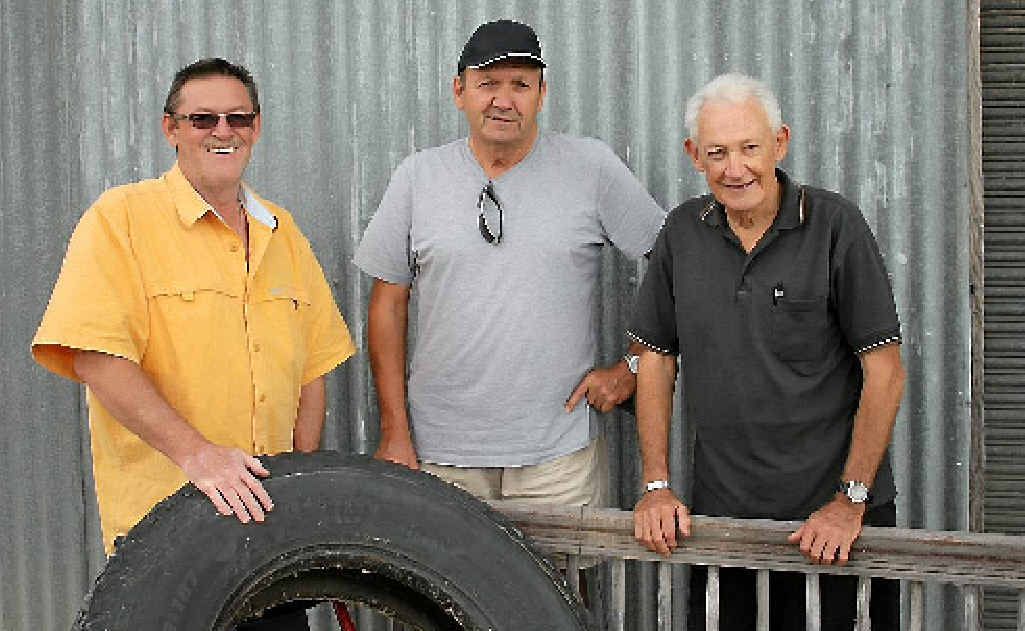 Warwick Men’s Shelter Inc supporters John Wode, Mike Chilcott and Pat McCarthy at the proposed permanent premises. Warwick Men’s Shelter Inc supporters John Wode, Mike Chilcott and Pat McCarthy at the proposed permanent premises.